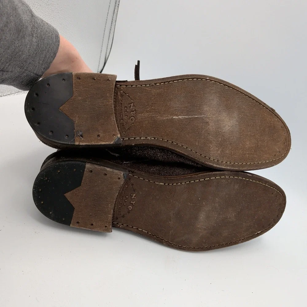 John Varvatos USA Mens Dark Brown Suede Chukka‎ Boots F2281P3B Size 13M